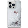 Hello Kitty HKHCP15LLIKHET iPhone 15 Pro 6.1 srebrny/silver hardcase Liquid Glitter Charms Kitty Head